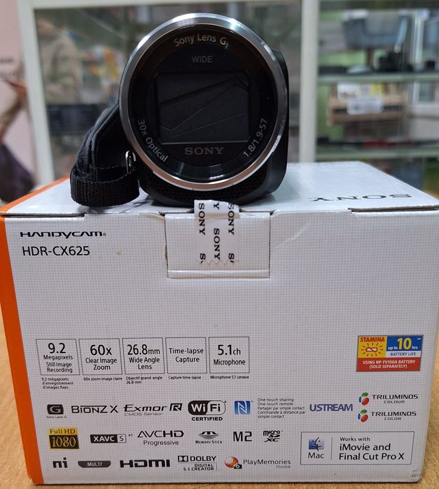 Sony HDR-CX625 (новая,Wi-Fi,micro SD,прямая трансляция,комплект)