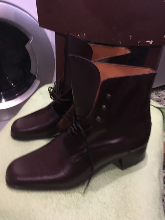 Нови италиански боти, размер 45, естествена кожа