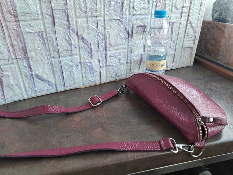 дамска чанта малка чантичка за кръста,банан,
торба-естествена кожа,