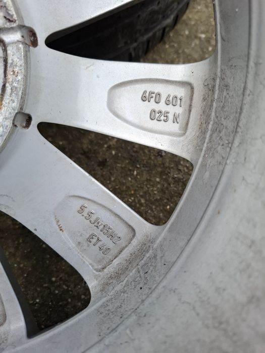 Jante aliaj 5x100 originale vw polo seat ibiza 15 inch