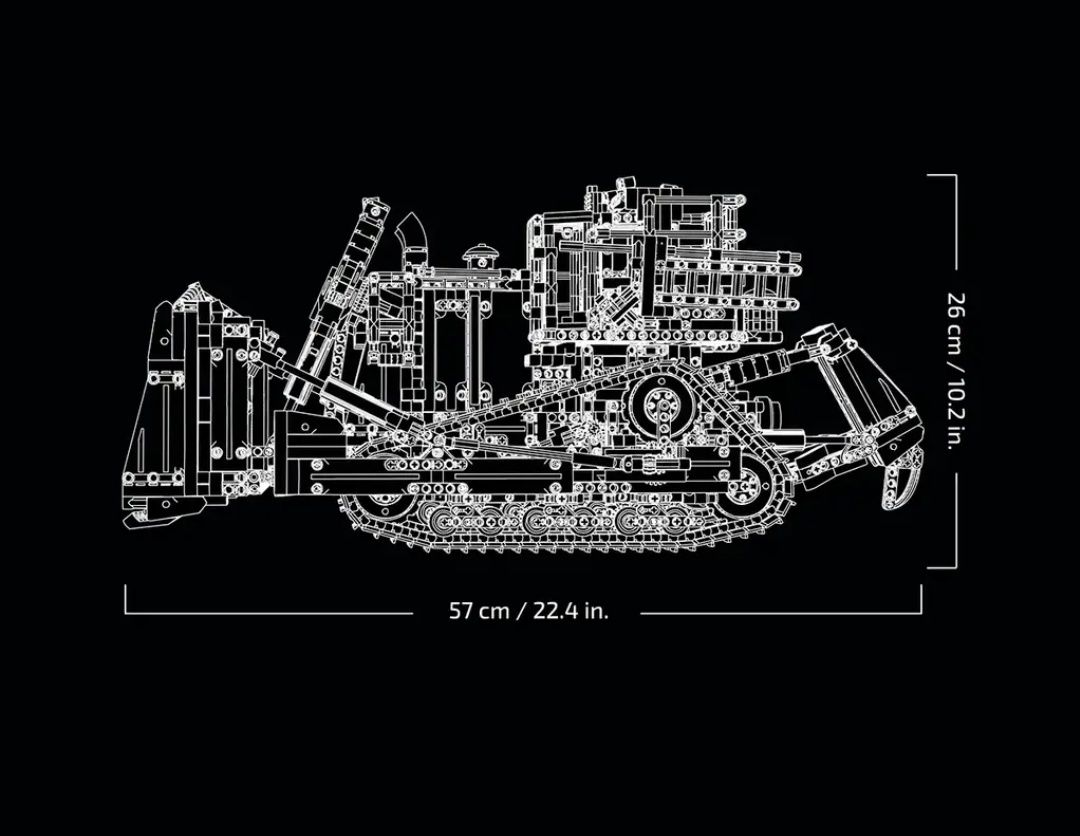 LEGO® Technic 42131 - Булдозер Cat® D11 с приложение за управление.