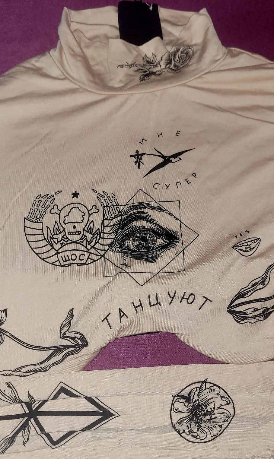 Ефектна къса дамска блуза