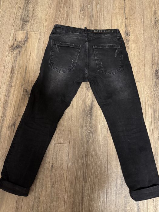 Мъжки черни дънки DQ25