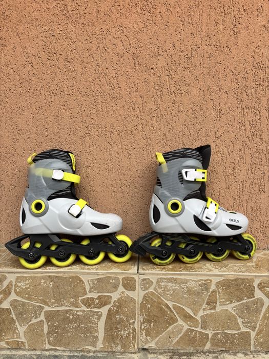 Role Dechatlon PLAY5 Gri Copii Gri pal - Mărime 30/32