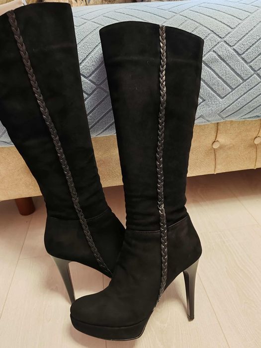 Cizme piele întoarsă Zuca