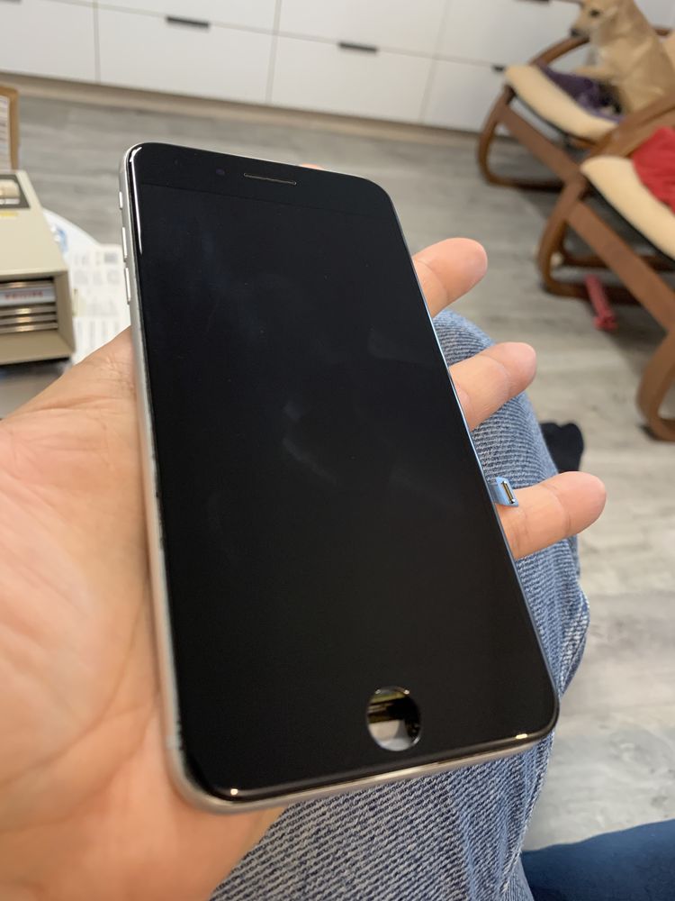 display lcd ecran original iphone 8 plus alb sau negru