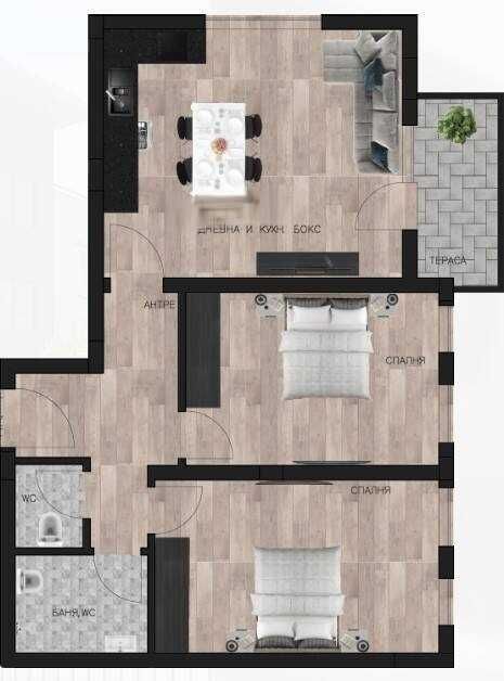 Продава се Тристаен апартамент в Пловдив, Остромила - 101 кв.м за 893 €/кв.м - Снимка #1