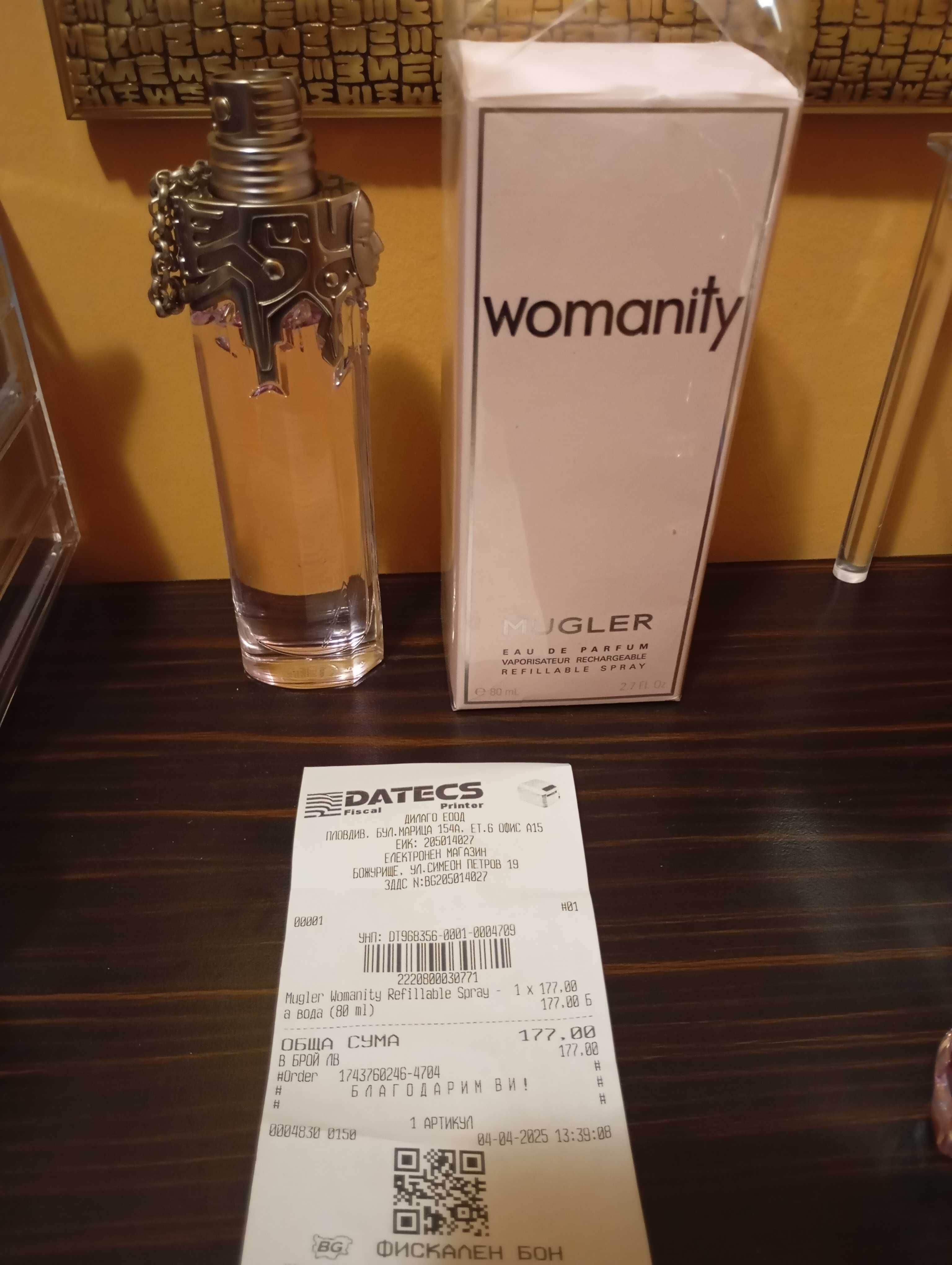 Парфюм Mugler Womanity. 80 ml.