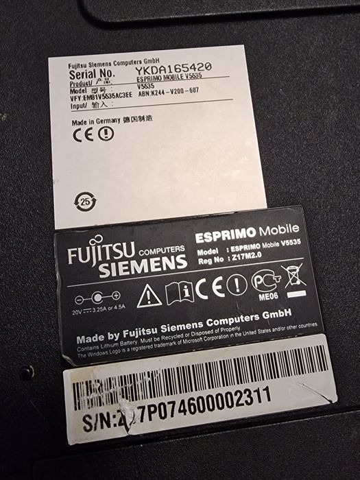 Laptop Fujitsu Siemens si HP