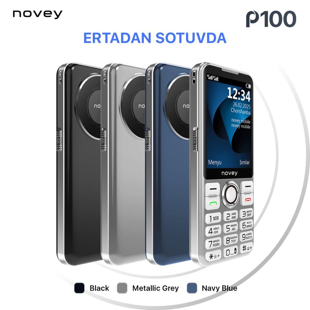 Novey P100 (Garantya 100%)(24/7Aloqadamiz)