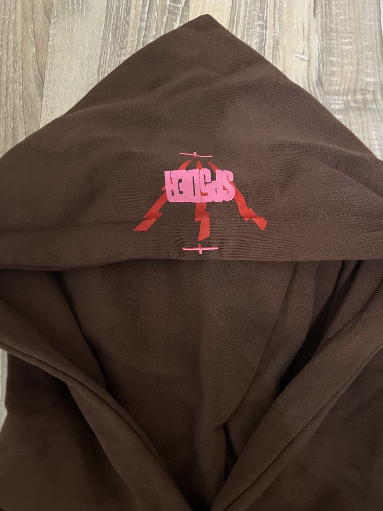 Sp5der hoodie brown