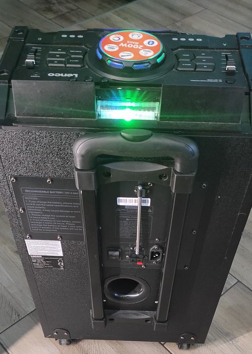 Тонколона Lenco PMX-250 | Portable High Power DJ Mixer System 200 Watt