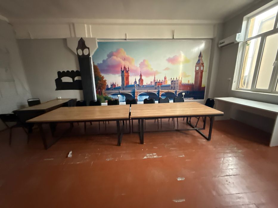 Парты для учебы и офиса и 15 стульев