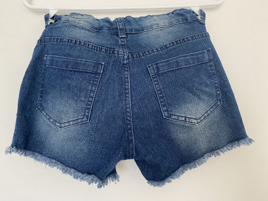 Pantaloni scurți blugi fetiță -Zara/ Y.F.K- 152 cm/11-12 ani.