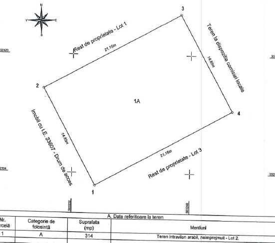 Teren intravilan in rate direct la proprietar 8 ani x 130 euro /luna