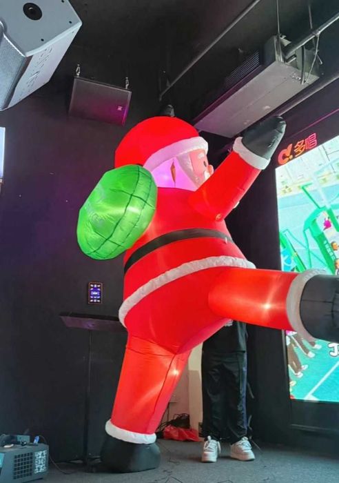 Надувной огромный Санта Клаус дед мороз