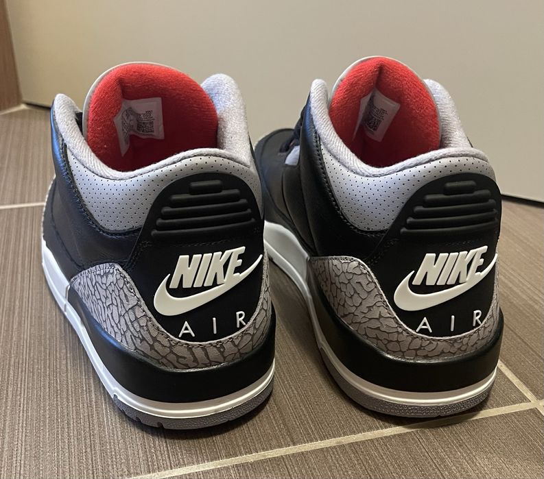 Jordan 3 Black Cement impecabili