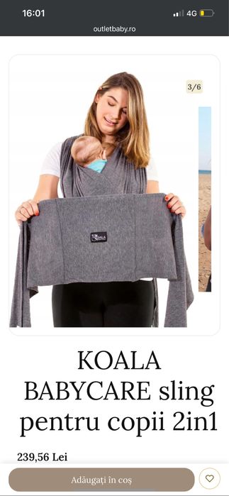 Sling (wrap) KOALA Babycare 2 în 1