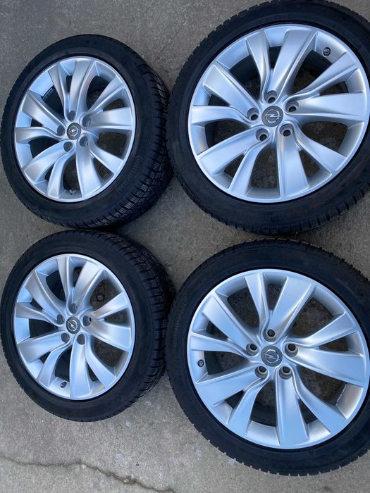Jante originale Opel 18 cu anvelope de iarna 5x115