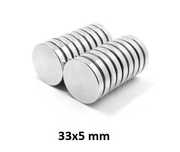 Set 10 Magneti puternici disc 30x5 mm 10.5 kg forta atractie neodim