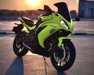 Kawasaki ER-6F 2015 Verde, Fara ABS