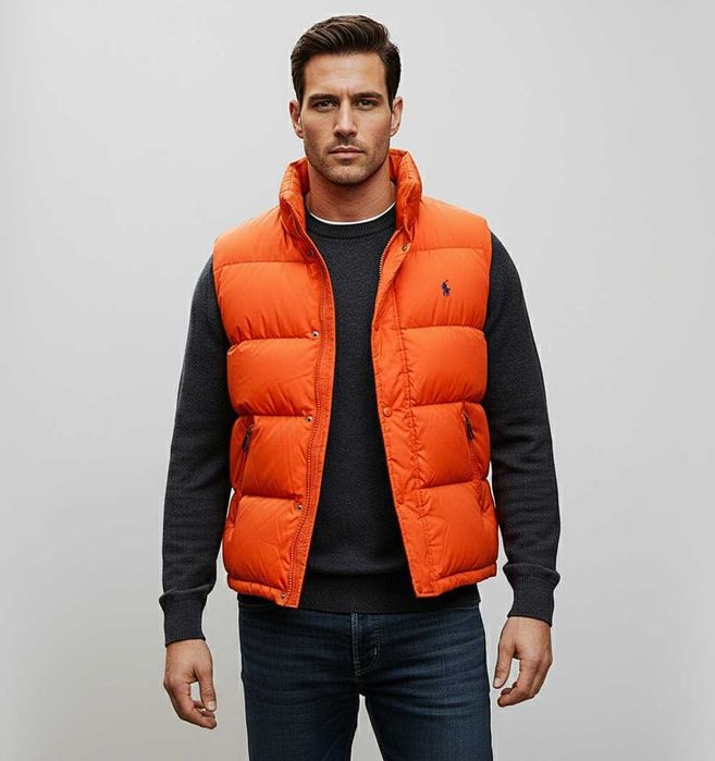 Polo Ralph Lauren - Оригинален мъжки елек с пух размер XL