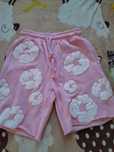Pantaloni scurti roz denim tears originali