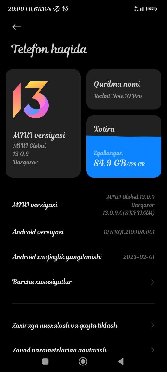 Redmi Note 10 pro 8/128