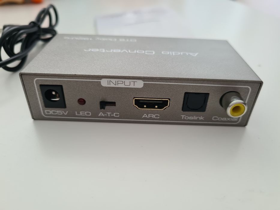 Convertor audio ARC potrivit si pt conectare soundbar-uri la TV