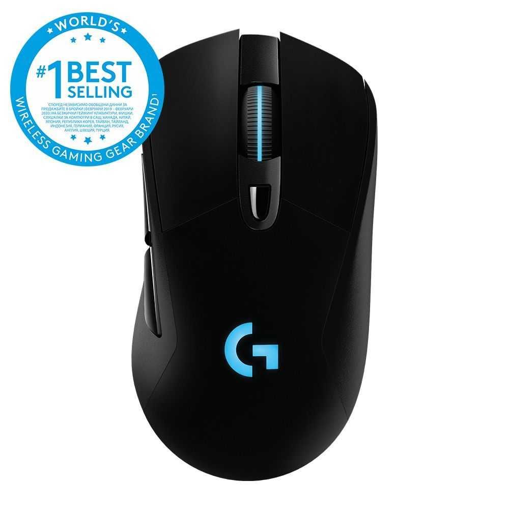 Гейминг мишка Logitech G703 Lightspeed Hero, оптична, безжична, черна