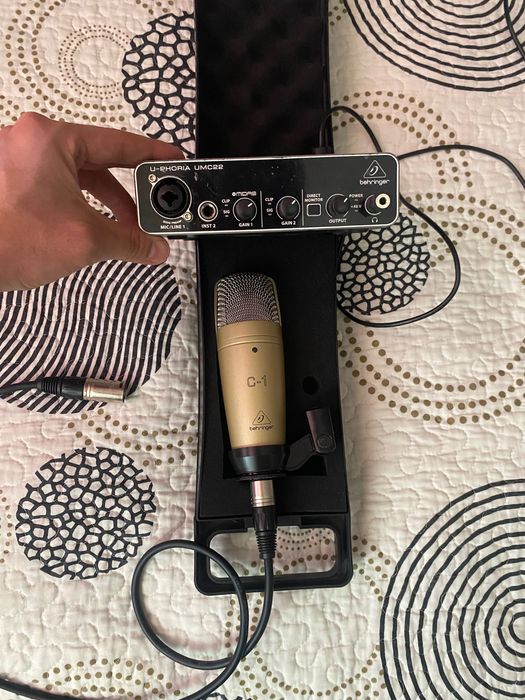 Behringer - Микрофон (c-1) и Звуковая карта (umc22), СРОЧНО