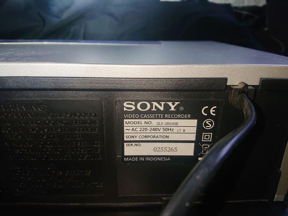 Video recorder VHS sony SLV SE 640