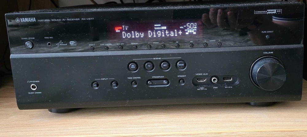 Vand Receiver AV de Rețea Yamaha RX-V677 - 7.2 Canale, Wi-Fi & 4K