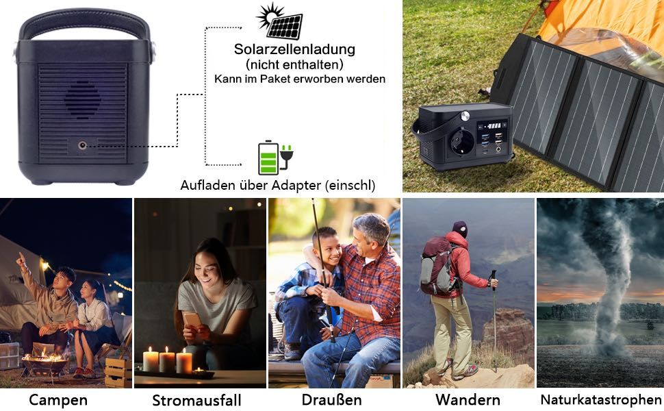Power Station 88.8Wh, 80W, USB-C, LED, ideala pentru camping,calatorii