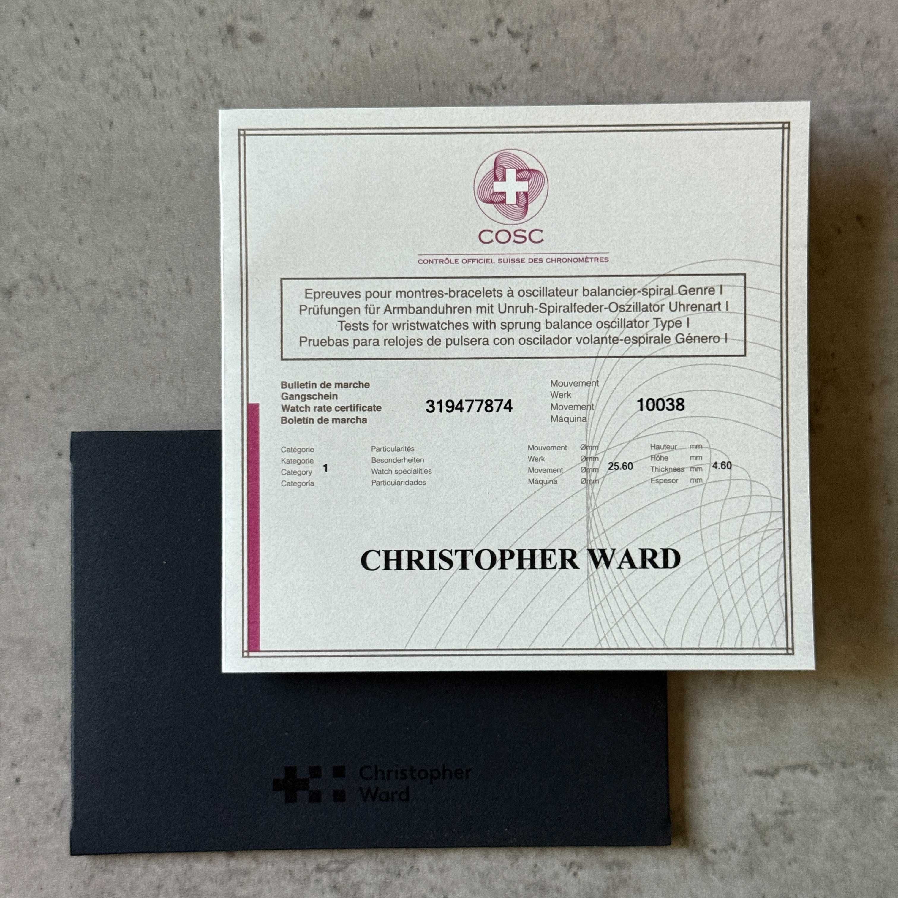 Christopher Ward C65 Sandhurst Series 1 | сертифициран хронометър