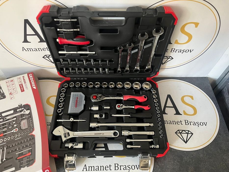 Trusa chei tubulare clicheti biti Gedore Red 97 buc Noua