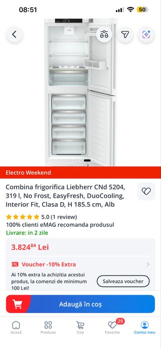 Vând Combina Frigorifica Liebherr