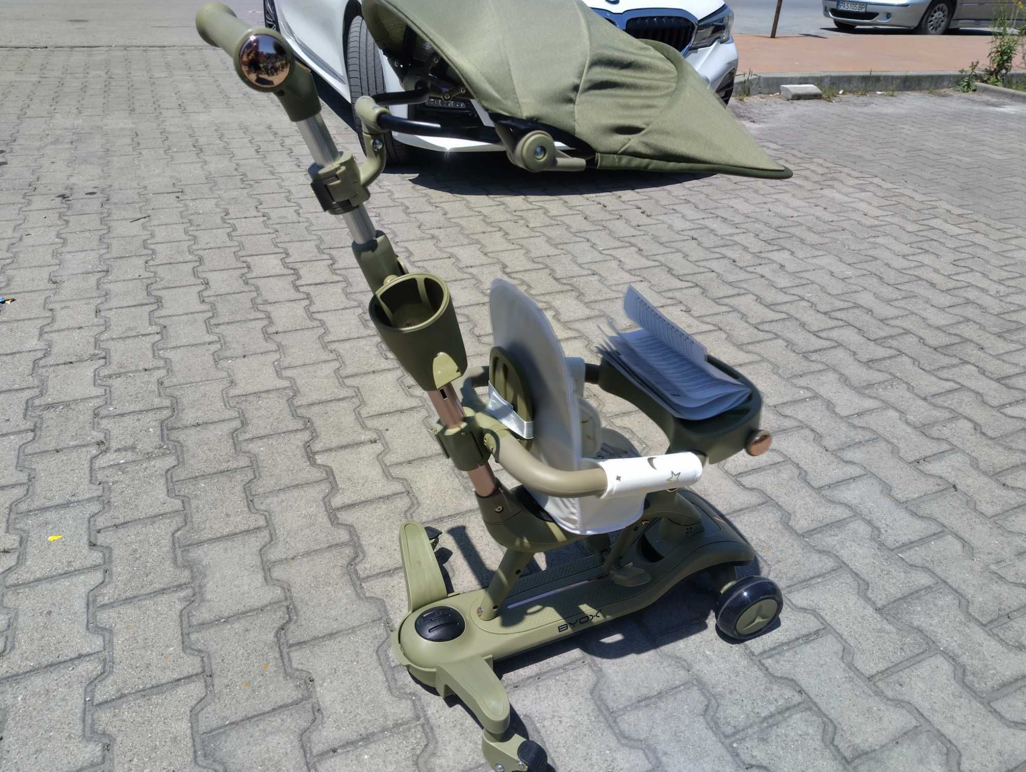 BYOX Детска тротинетка Cornet 6в1 зелен