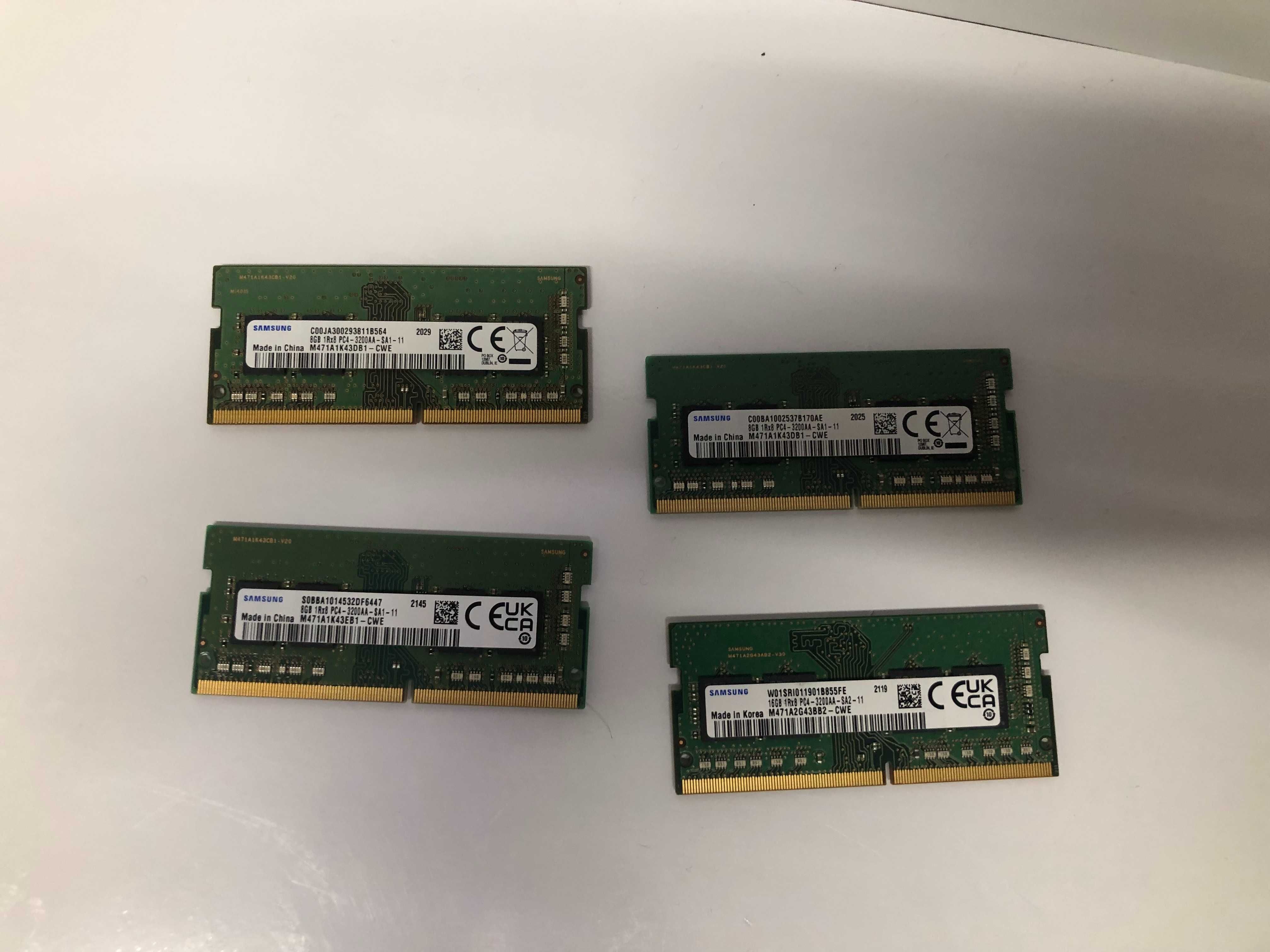 Memorii laptop Sodimm DDR4 8 Gb 3200 Samsung M471A1K43EB1, Garantie