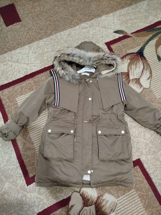 Зимняя куртка- парка на 10-12 лет