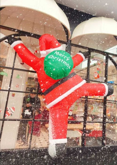 Надувной огромный Санта Клаус дед мороз