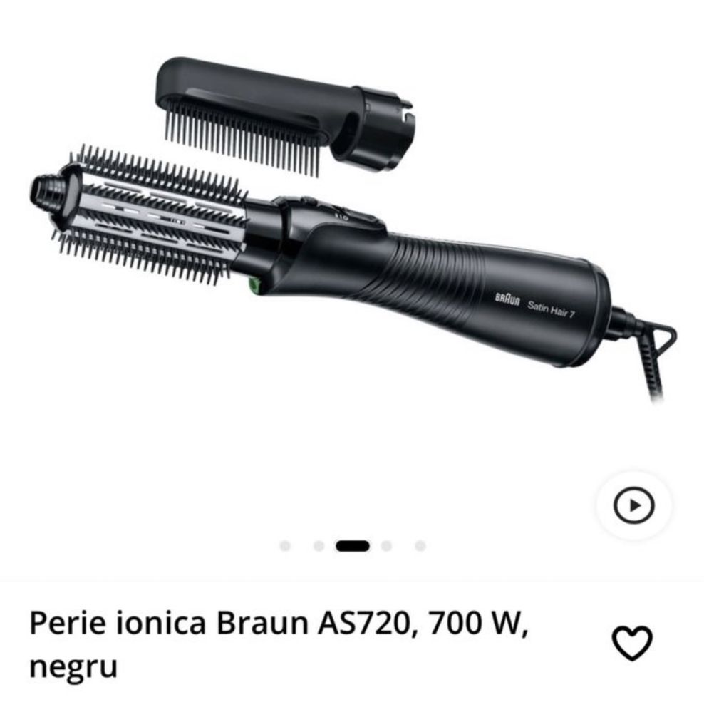 Perie de coafat Braun AS720, 700w