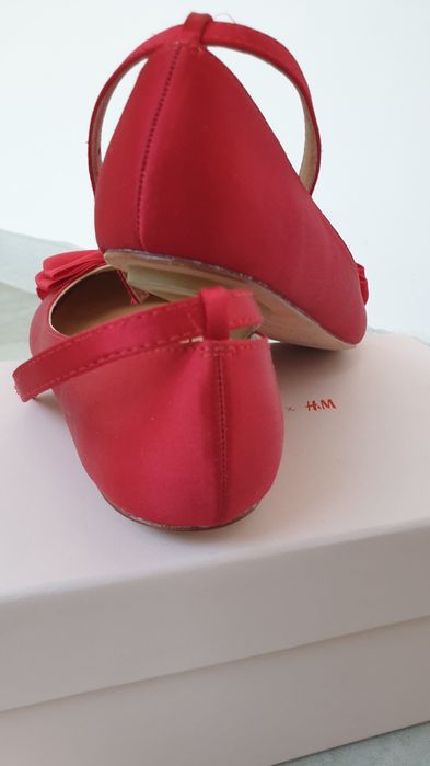 HM & Rocha pantofi NOI fetita satin 33