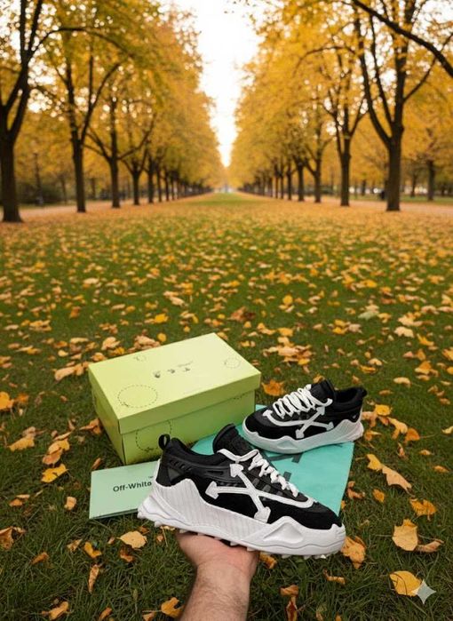 Adidasi OFF White Odsy 1000 Negru - Alb - Cu Cutie - Unisex