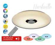 LED Плафон с Bluetooth Колона / 40см. / Димиране / Смяна на Цветовете
