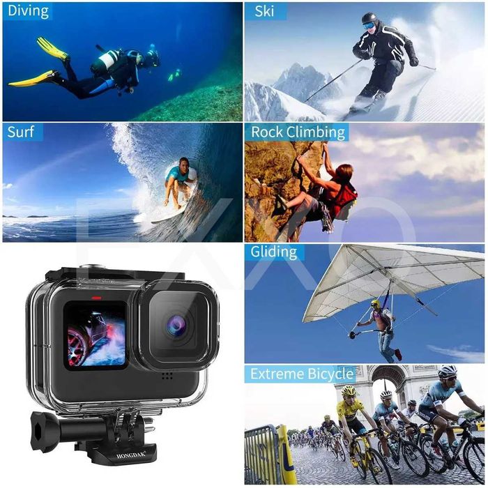 Водоустойчив корпус за GoPro Hero 3, 4, 5, 6, 7, 8, 9, 10, 11, 12, 13