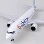 47 CM! Super macheta business de avion Boeing 737 Max 8 Fly Dubai