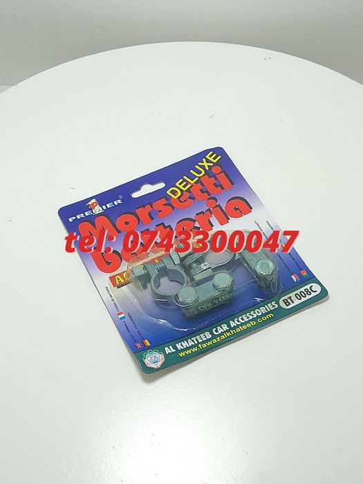 Pachet 2 Borne Acumulator Auto Zincate Reglabile Cu Surub