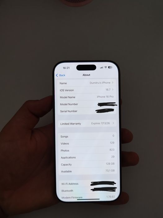 iPhone 16 Pro 128GB Desert Titanium CA NOU