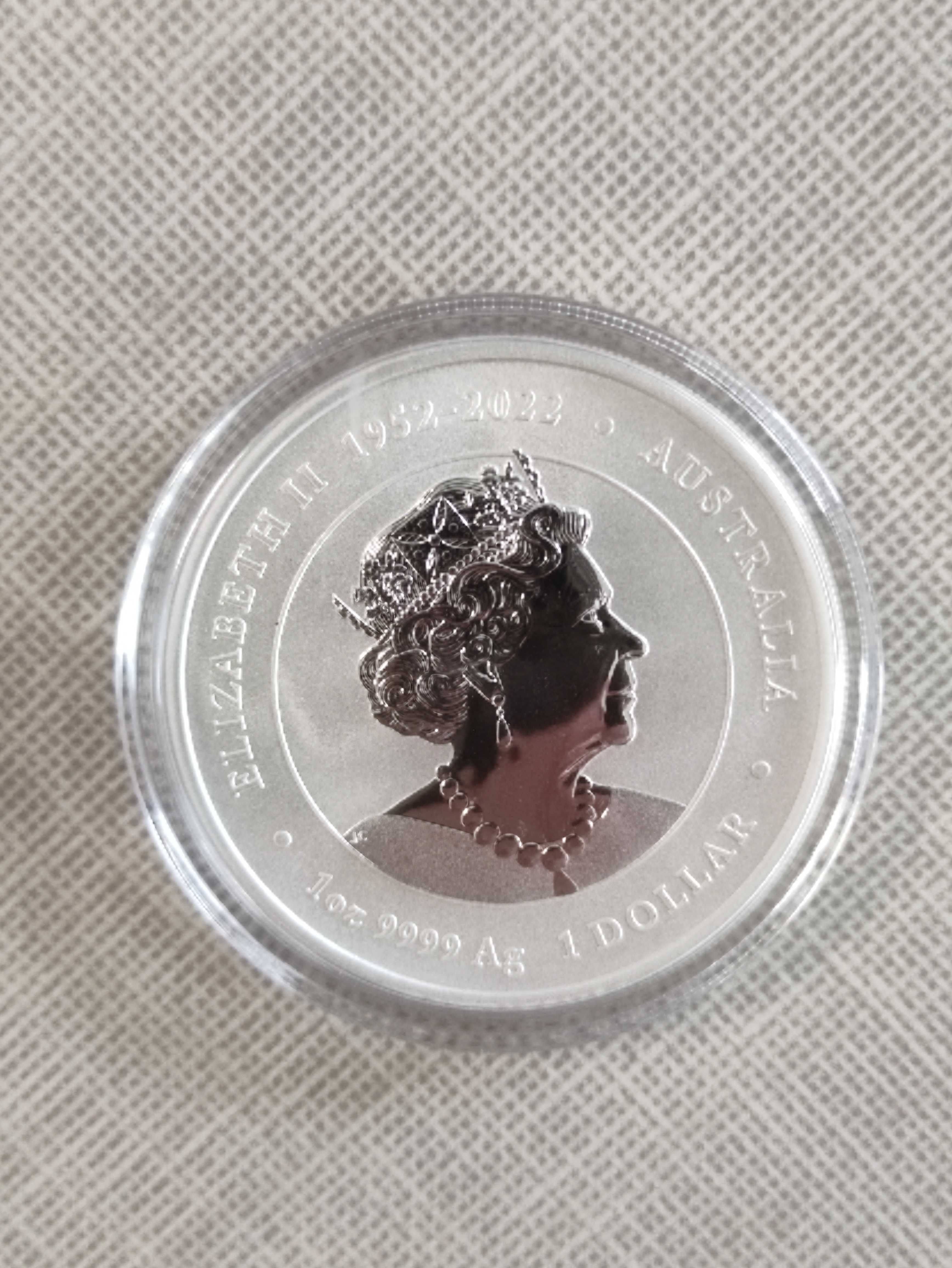 1 тройунция Сребърна Монета Австралийски Лунар Дракон 2024